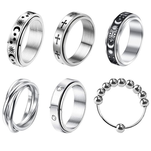 6pcs anti anxiety spinner - anti,