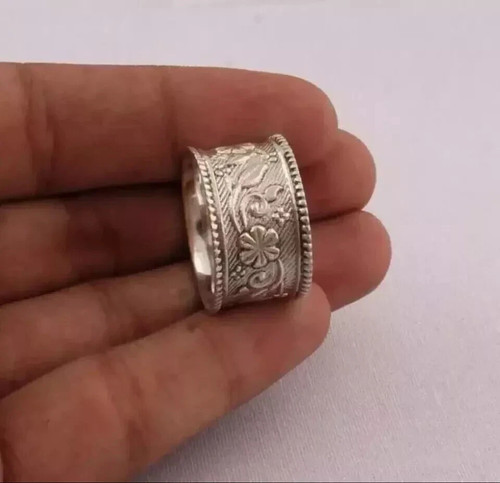 Solid 925 sterling silver - sterling, wide