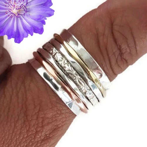 Two tone spinner ring - spinner, 925